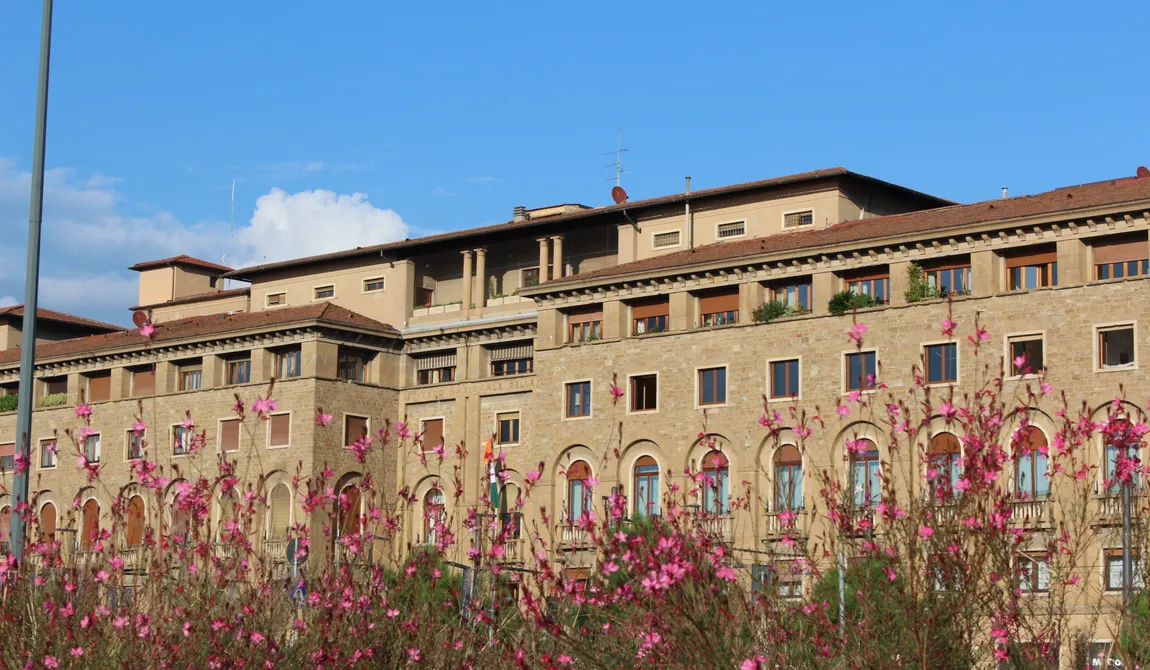 Vista notturna della stazione Santa Maria Novella